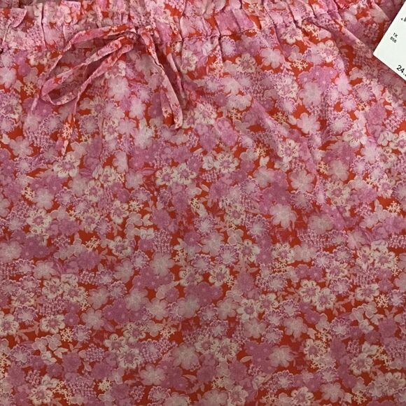 Abound Coral Pink Tarry Floral Skirt Various New With Tags - Picture 4 of 6